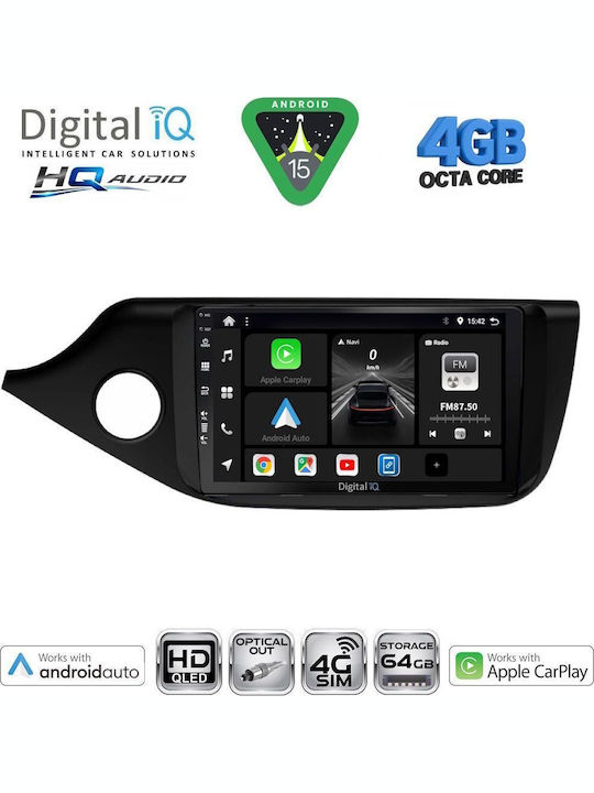 Digital IQ Car Audio System for Kia Ceed 2006-2009 Bluetooth USB WiFi GPS Apple CarPlay Android Auto with 9" Touch Screen