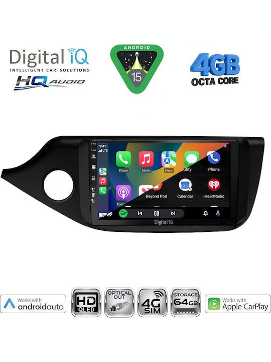 Digital IQ Car Audio System for Kia Ceed 2006-2009 Bluetooth USB WiFi GPS Apple CarPlay Android Auto with 9" Touch Screen
