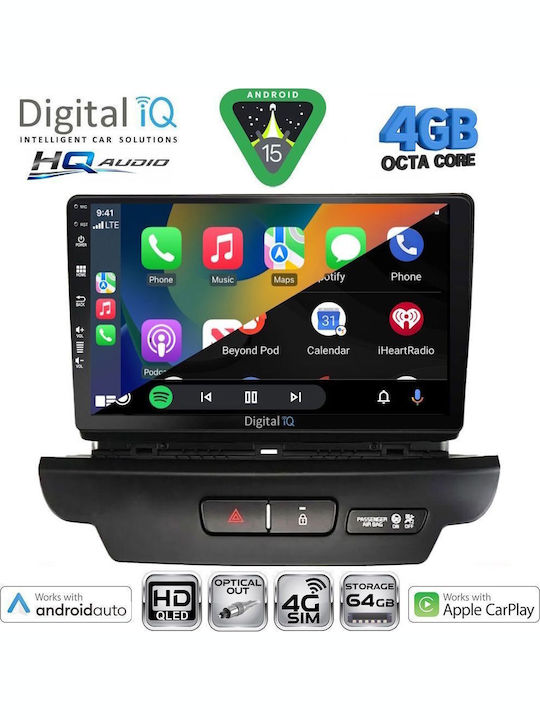 Digital IQ Car Audio System for Kia Ceed 2006-2009 Bluetooth USB WiFi GPS Apple CarPlay Android Auto with 9" Touch Screen