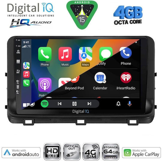 Digital IQ Ηχοσύστημα Αυτοκινήτου για Kia Ceed / XCeed 2018-2022 (Bluetooth/USB/WiFi/GPS/Apple-Carplay/Android-Auto) με Οθόνη Αφής 10"