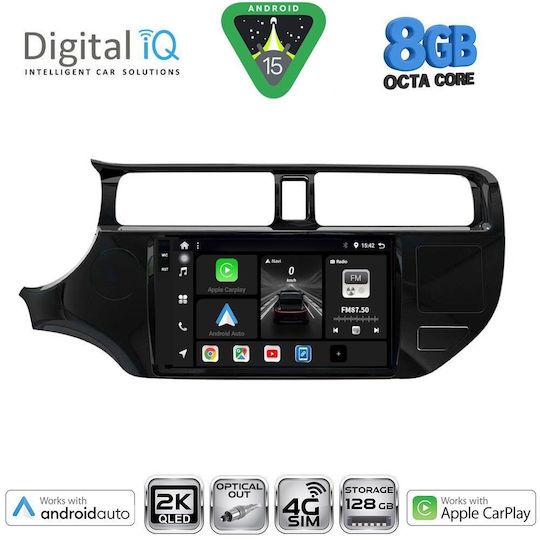 Digital IQ Ηχοσύστημα Αυτοκινήτου για Kia Picanto 2021 (Bluetooth/USB/WiFi/GPS/Apple-Carplay/Android-Auto) με Οθόνη Αφής 9"