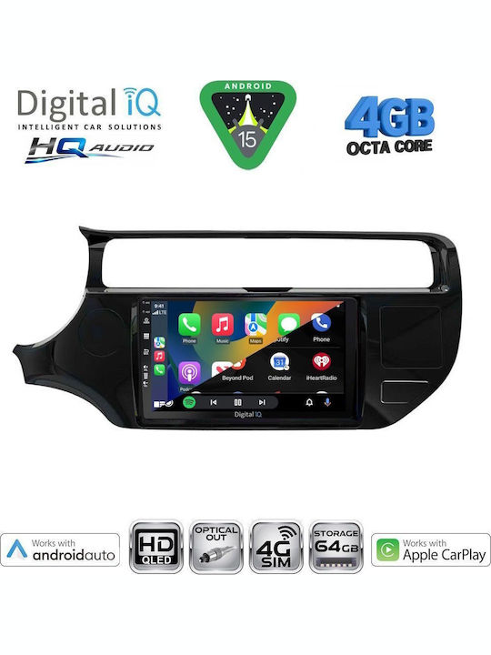 Digital IQ Car Audio System for Kia Rio 2005-2011 Bluetooth USB WiFi GPS Apple CarPlay Android Auto with 9" Touch Screen