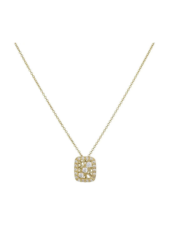 Colier Din Aur 9 Carate Cu Zircon Colier Din Aur 9 Carate Cu Zircon