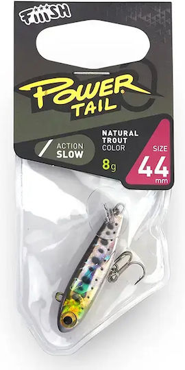 Fiiish Power Tail Momeli Artificiale 18gr Argintiu Cu Sclipici