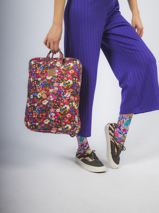 Rucsac De Damă Din Piele Multicolor