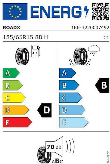 RoadX 185/65R15 88HH Sommerreifen Autoreifen