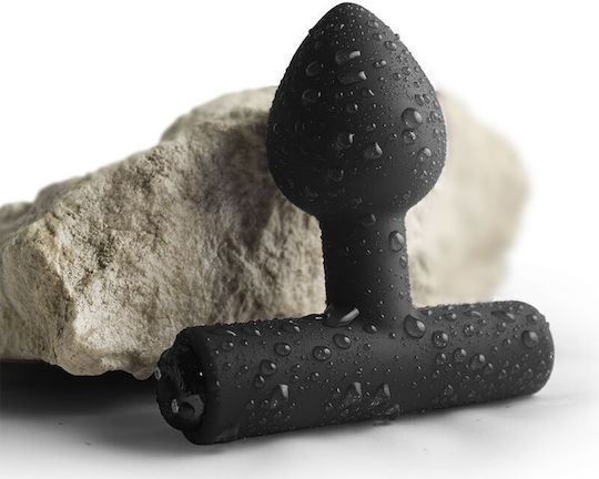 Rocks Off Πρωκτική Σφήνα με Δόνηση Μαύρη