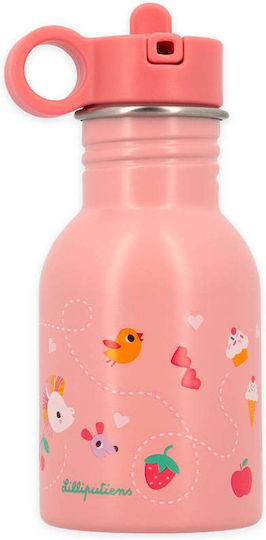 Lilliputiens Kids Water Bottle Unicorn Pink 400ml