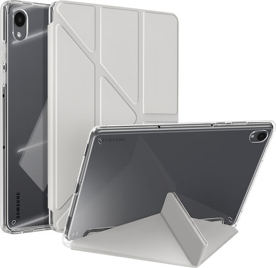 Husă Avizar Galaxy Tab S11 Modulară Origami Funcție Stand Design Gri Deschis