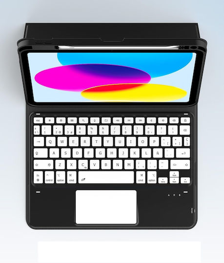 Flip Cover cu Tastatură Neagră (iPad 10, 10,9 și 2022)