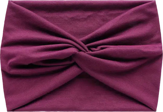 Crossed Headband Hair In Soft Cotton Refined Purple Purple