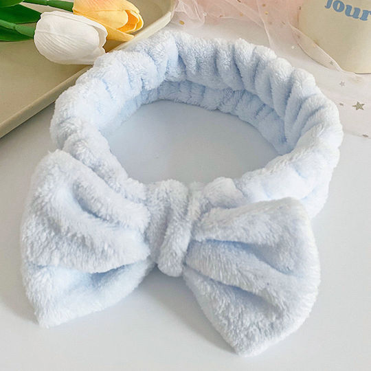 Spa Banner Hair In Smooth Fleece Fur Soft Blue