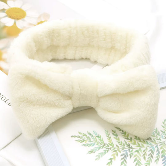Spa Banner Haar Stirnbänder In Glatt Glatt Polar Fell Creme