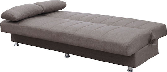 Laura Dreisitzer Sofa Bett mit Stauraum Hellbraun 190x84x86cm