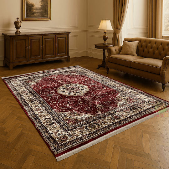 Modern Schlafzimmer-Teppichsets Burgundisch ANTIC-SET160-VIS 3 Stücke