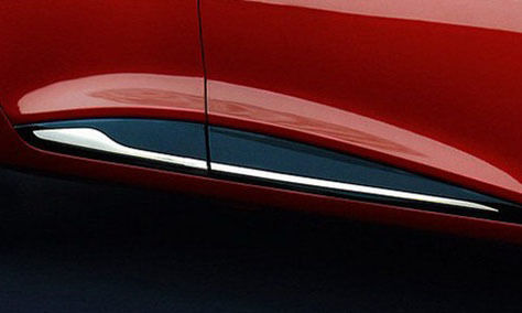 Door Side Moldings Stainless Steel Chrome Renault Clio 4 Hb 2012