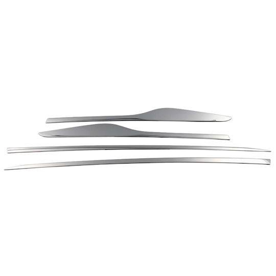 Door Side Moldings Stainless Steel Chrome Renault Clio 4 Hb 2012