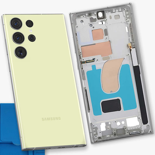Clappio Ersatz Zentralrahmenteile Samsung Galaxy S23 Ultra Lime Grün