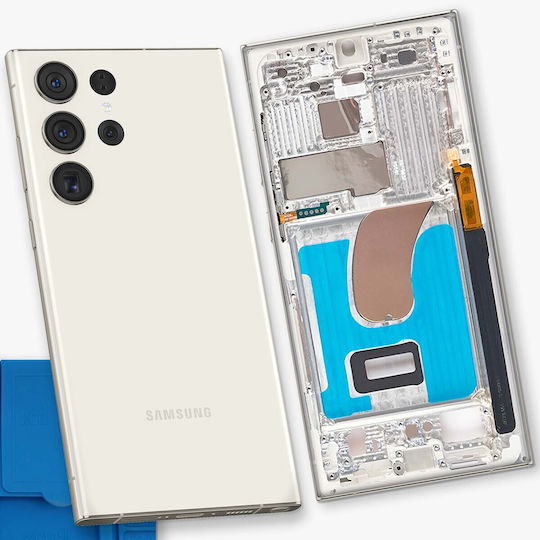 Clappio Replacement Central Chassis Samsung Galaxy S23 Ultra Beige