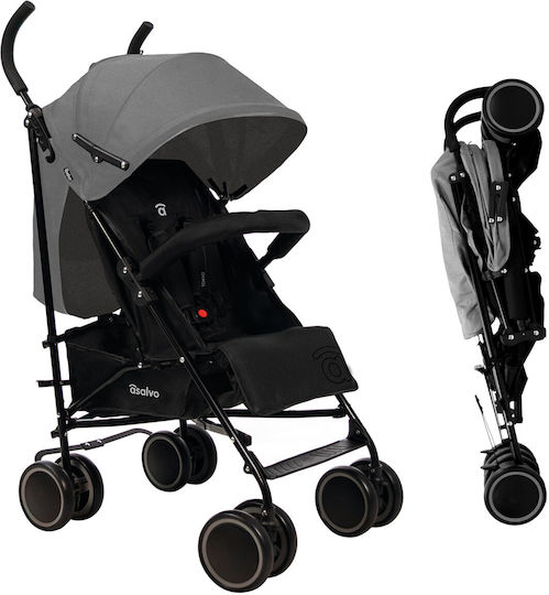 Asalvo Tokyo Umbrella Stroller Suitable for 6+ Months Gray 5.5kg