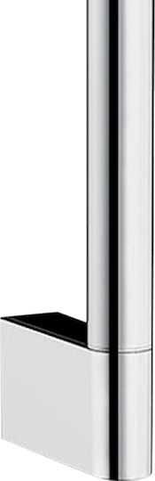 Avizar Shower Bar Adjustable Height Angle Chrome Finish Anti-corrosion Silver
