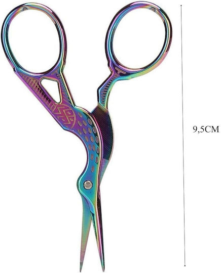 Eyebrow and Cuticle Scissors Globalnail Silver