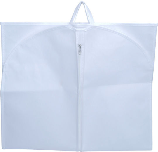 UnicUtil Husă De Depozitare Din Plastic Pentru Costum Rochii Haine Culoare Albă 60x130cm