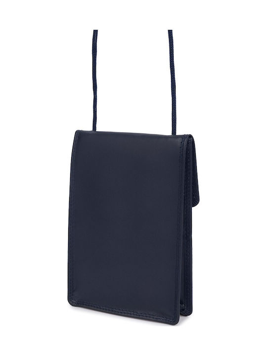 Leather Men's Travel Wallet Blue