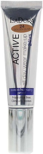 IsaDora 24 Hrs Active Liquid Foundation Golden Olive 35ml