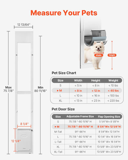 Vevor Metal Dog Door
