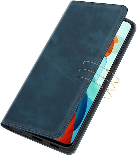 Tel1 Xiaomi Poco X3 GT Retro-Skin Business Magnetic Suction Book Case Dark Blue