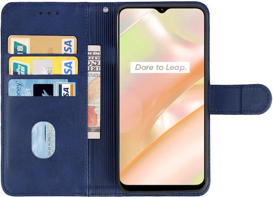 Tel1 Realme C33 Wallet Book Mobile Phone Case Blue