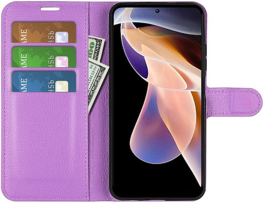 Tel1 Xiaomi Redmi Note 11 Pro+ 5G Калъф Портмоне Книга Лилав