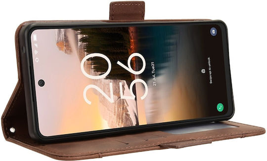 Tel1 Tcl 40 Nxtpaper 4g Skin Feel Калъф Книга Кафяв