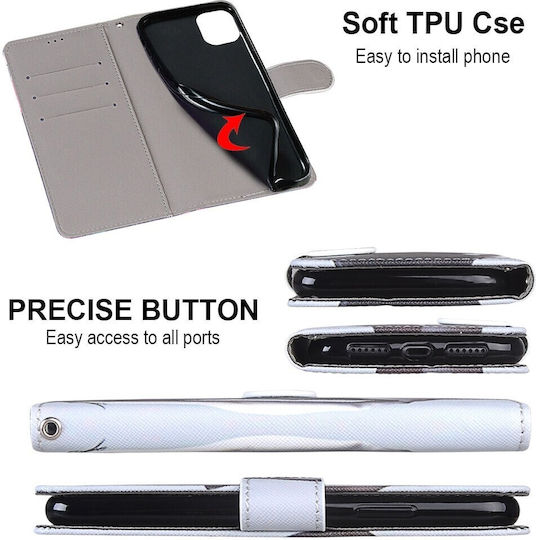Tel1 Xiaomi Mi 10 Lite 5g Drawing Cross Θήκη Βιβλίο Σχέδιο