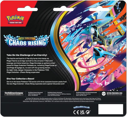 Pokemon Tcg Mega Evolution Chaos Rising Charmeleon Pachet 3 Bucăți Blister