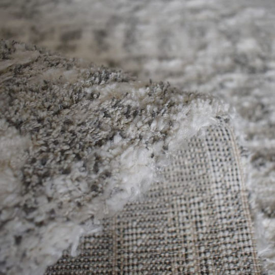 Shaggy Geometric 240x300cm L.grey/cream