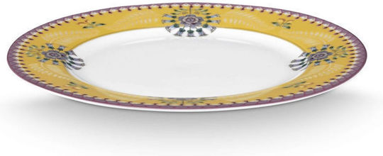 PiP Studio Lily & Lotus Shallow Porcelain Multicolour Plate 23cm