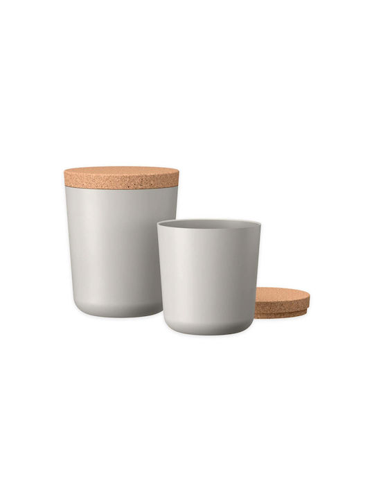 Ekobo Claro Kunststoff Mittagsboxen Grau