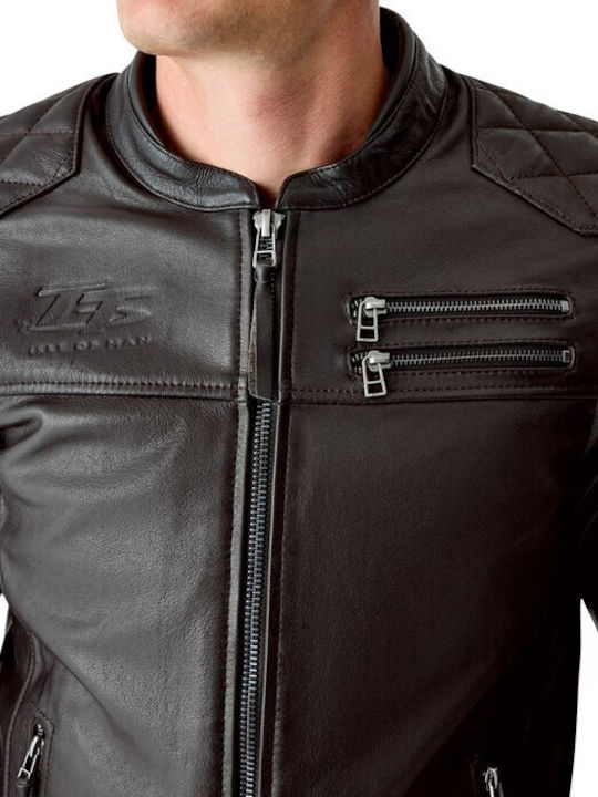 RST Hillberry D3O Men Leather Riding Jacket 4 Seasons Brown
