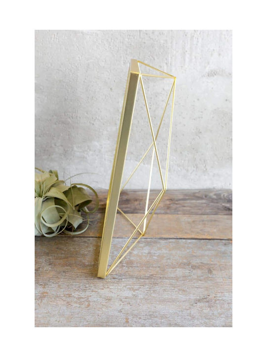 Umbra Prisma Metal Photo Frame with Gold Frame 3 Pieces