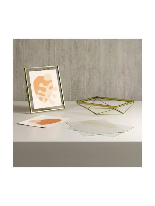 Umbra Prisma Metal Photo Frame with Gold Frame 3 Pieces