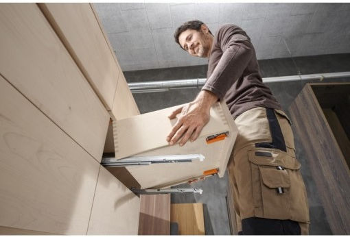 Blum Tandem 550f Möbelbeschläge Leitfaden für versteckte Schublade mit Bremsen 80% Öffnung 450mm