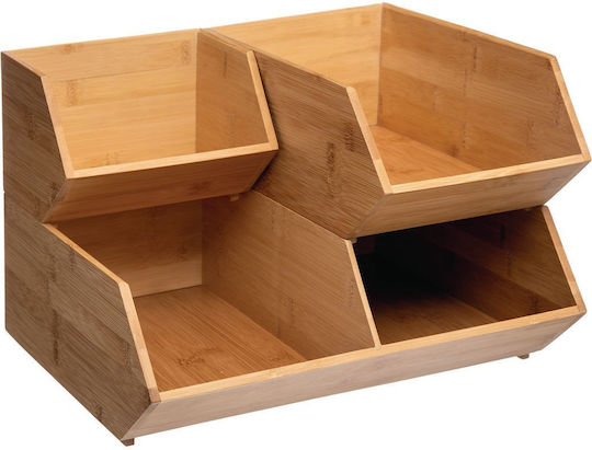 5Five Wooden Kitchen Organizer Rack in Brown Colour 5Five Wooden Kitchen Organizer Rack in Brown Colour
