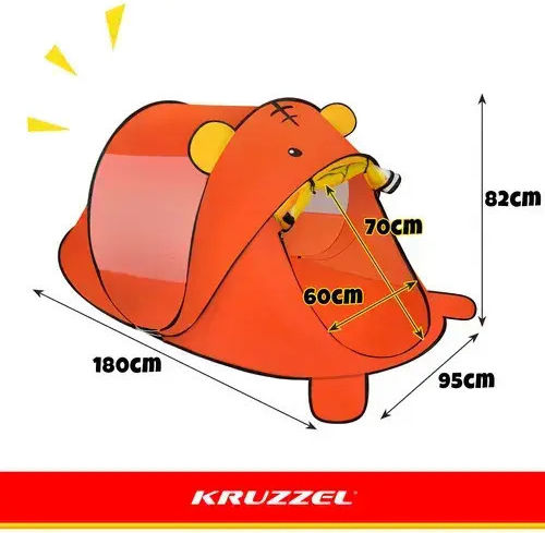 Kruzzel Cort De Plajă Pop Up Pentru Copii Bej