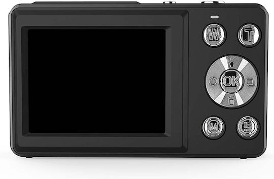 Nedis PCAM2530BK Compact Φωτογραφική Μηχανή 48MP 4K UHD Μαύρη