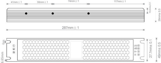 LED-Netzteil IP20 24V 250W TRIAC & 0/1-10V Dimmbar