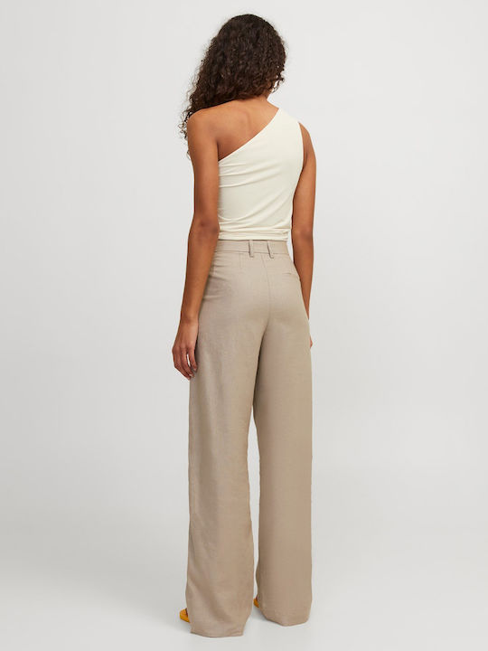Women's Blouse One Shoulder Ecru