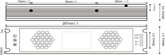 LED-Netzteil IP20 24V 150W TRIAC & 0/1-10V Dimmbar