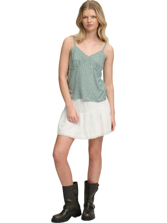 Women's Lingerie Top Floral K9b/Green/Navy Ditsy Hearts